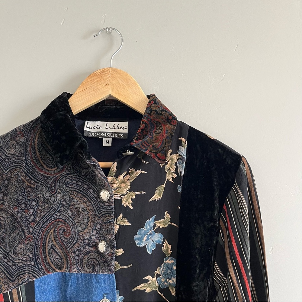 Vintage Lucia Lukken Patchwork Blouse